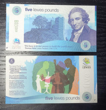 Five lewes pounds for sale  MALVERN