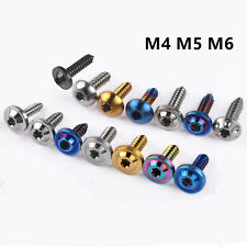 Parafuso de titânio M4 M5 M6 parafusos auto-roscantes cabeça torx 15 17 20 25mm fixador 6 peças, usado comprar usado  Enviando para Brazil