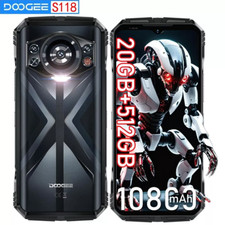 Smartphone robusto DOOGEE S118 Android 14, 20GB+512GB 10800mAh 120Hz telefone robusto comprar usado  Enviando para Brazil