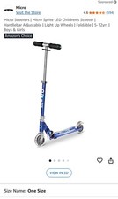 Micro sprite scooter for sale  LONDON