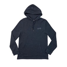 Moletom Hurley masculino S pequeno azul marinho manga longa com nervuras waffle malha com capuz comprar usado  Enviando para Brazil