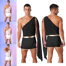 Macacão masculino fantasia cosplay Halloween toga Roma antiga um ombro shorts comprar usado  Enviando para Brazil