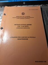 Istruzioni mitragliatrice mini usato  Cardito