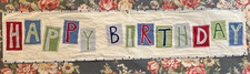 Banner suspenso Pottery Barn infantil lona algodão festa de feliz aniversário 59 x 12", usado comprar usado Banner suspenso Pottery Barn infantil lona algodão festa de feliz aniversário 59 x 12", usado comprar usado  Enviando para Brazil
