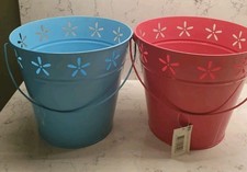 Pair tin buckets for sale  BIRMINGHAM