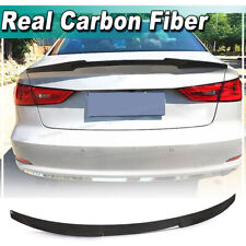 Ajuste para Audi A3 Sline S3 Sedan 2014-19 CARBONO REAL porta-malas traseiro spoiler bota asa  comprar usado  Enviando para Brazil