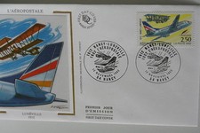 ENVELOPPE PREMIER JOUR SOIE 1992 AEROPOSTALE LUNEVILLE comprar usado  Enviando para Brazil