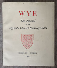 Wye journal agricola for sale  SOUTHAMPTON