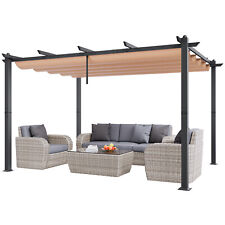VEVOR Pergola rétractable extérieure 3x4 m avec auvent pare-soleil en alu beige na sprzedaż  Wysyłka do Poland