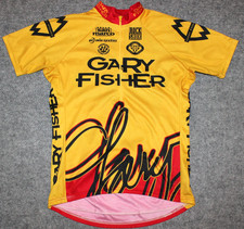 Camiseta vintage GARY FISHING 90s TEAM SIGNATURE 1/2 ZIP Rock Shox WTB MTB Bike L comprar usado  Enviando para Brazil