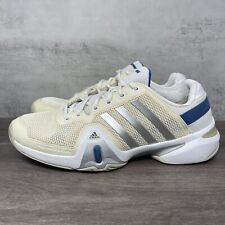 Usado, Adidas Adipower Barricade Masculino 10.5 Treinador Top Baixo Branco Azul G95021 comprar usado  Enviando para Brazil