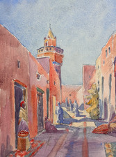 Ancienne aquarelle orientalist d'occasion  Toulouse-