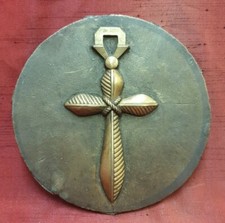 Plaque bronze decor d'occasion  France