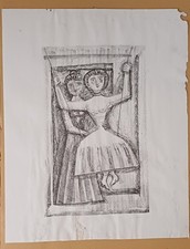 Massimo campigli litografia usato  San Marco Evangelista