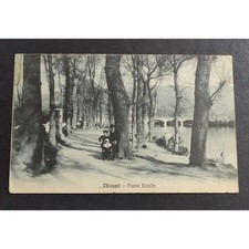 Cartolina chiavari fiume usato  Alessandria