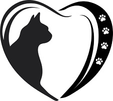 Heart cat decal for sale  Gresham
