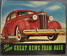 1938 nash brochure for sale  Olympia