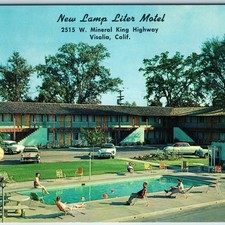 c1950s Visalia, CA Novo Litro de Lâmpada Motel Best Western Carro Piscina Sequoia Park A233, usado comprar usado  Enviando para Brazil