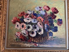 Tableau huile signé d'occasion  Menton