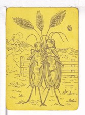 Cartão de jogo único laca antiga antiga vintage "Grasshopper" GR-1-1 UL, amarelo/ouro comprar usado  Enviando para Brazil