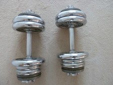 Adjustable dumbells 30kg for sale  ASHFORD
