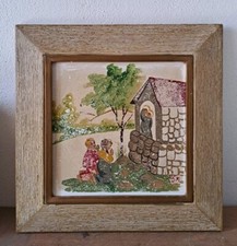 Piastrella dipinta marazzi usato  Caluso