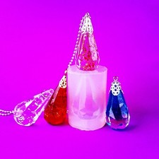 MOLDE DE SILICONE TRANSPARENTE, (MP083) PARA COLAR CHARME PINGENTE GOTA DE CRISTAL comprar usado  Enviando para Brazil