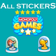 Monopoly stickers stars for sale  New Castle