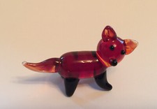 ADORÁVEL ESTATUETA DECORATIVA COLECIONÁVEL MINIATURA ARTE EM VIDRO RAPOSA VERMELHA comprar usado  Enviando para Brazil