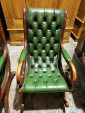 Green chesterfield rocking for sale  PRESTON