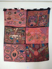 Incrível aplique de bordado vintage panamá kuna mola costurado 6 painéis item1178 comprar usado  Enviando para Brazil