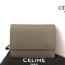 Carteira CELINE pequena dobrável multifuncional tripla cinza/8BG0012, usado comprar usado  Enviando para Brazil