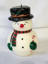 Vtg snowman candle for sale  Cairo