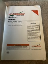 Jacobsen dealers manual for sale  SUDBURY