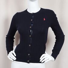 Cardigã Polo Ralph Lauren Mini Cabo Algodão Azul Marinho Escuro comprar usado  Enviando para Brazil
