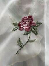 Embroidered flowers roses for sale  Marcy