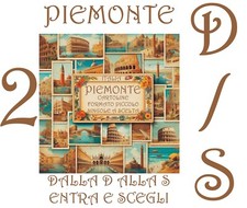 Cartoline regionali piemonte usato  Milano