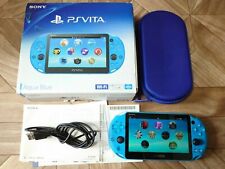 PCH-2000 ZA23 AZUL AQUA JAPONÊS SONY VITA SLIM COM BOLSA, USB, CAIXA, usado comprar usado  Enviando para Brazil
