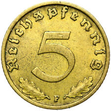 Rzesza Niemiecka - 3. III Rzesza - moneta - 5 Reichspfennigów 1939 F na sprzedaż  PL