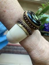 Klapparmreif bein schwarzer gebraucht kaufen  Schwerin