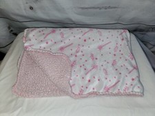 Cobertor Baby Kiss princesa rosa branco tiara coroa estrela varinha Sherpa costas, usado comprar usado  Enviando para Brazil