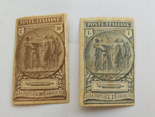 francobollo poste italiane 1 lira usato  Verona