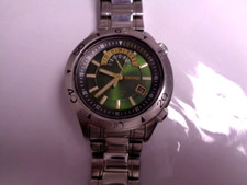 Seiko relógio masculino automático data contagem regressiva 4R37-00V0 mostrador verde transparente, usado comprar usado  Enviando para Brazil