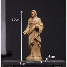 Usado, Decoração para casa religiosa escultura em madeira maciça estátua de Jesus comprar usado  Enviando para Brazil