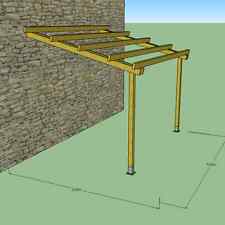 Pergola addossata 3x4 usato  Padova