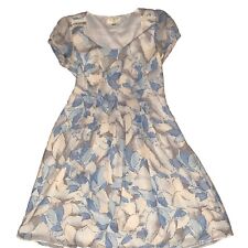 Vestido Feminino MOULINETTE SOEURS Anthropologie Bainha Azul Floral Tamanho 2 Seda Preppy comprar usado  Enviando para Brazil