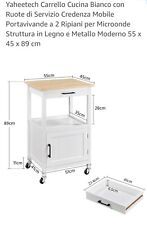 Carrello cucina legno usato  Morra de Sanctis