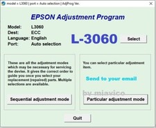 Reset Epson L3060✅Waste ink pad counter resetter -Unlimited For OnePc⭐⭐⭐⭐⭐ comprar usado  Enviando para Brazil