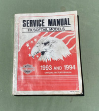 Harley Davidson 1993-1994 FX/Softail Manual Oficial de Serviço de Fábrica 99482-94, usado comprar usado  Enviando para Brazil