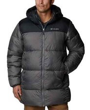 Jaqueta Parka Masculina Columbia Ajuste Regular Logotipo Puffect City Cinza Preta, GG comprar usado  Enviando para Brazil